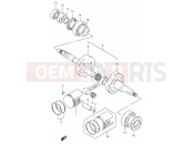 4 - CRANKSHAFT - Suzuki RC50 M (1991)