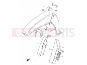 30 - FRONT FENDER (MODEL M) - Suzuki RC50 M (1991)