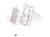 29 - FRONT FORK COVER (MODEL M) - Suzuki RC50 M (1991)
