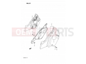 SUZUKI RM125 M (1991) (E02,E04,E24) 21 - FRAME COVER