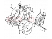 SUZUKI RM250 D (1983) 3 - CRANKCASE COVER
