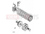 SUZUKI RM250 L (1990) (E02,E04,E24) 10 - CLUTCH (MODEL K/L/M)