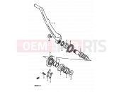 SUZUKI RM250 L (1990) (E02,E04,E24) 13 - KICK STARTER