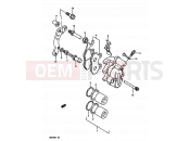 SUZUKI RM250 L (1990) (E02,E04,E24) 28 - FRONT CALIPER (MODEL K/L)
