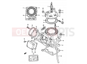 SUZUKI RM250 M (1991) (E02,E04,E24) 1A - CYLINDER (MODEL M/N)