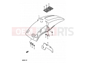 SUZUKI RM250 M (1991) (E02,E04,E24) 34 - REAR FENDER (MODEL K/L/M)