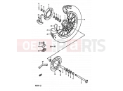 SUZUKI RM250 M (1991) (E02,E04,E24) 35A - REAR WHEEL (MODEL L/M)