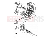 SUZUKI RM250 R (1994) (E02,E04,E24) 33 - REAR WHEEL