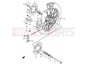 SUZUKI RM250 Y (2000) (E02,E04,E24) 36A - REAR WHEEL (MODEL Y)