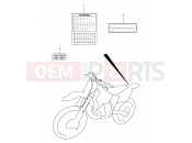 SUZUKI RM250 K1 (2001) (E03,E28) 26 - LABEL