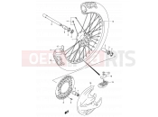 SUZUKI RM250 K3 (2003) (E03,E28) 30 - FRONT WHEEL (MODEL K1/K2/K3/K4)