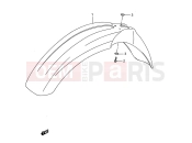 SUZUKI RM250 M (1991) (E03,E28,E33) 24 - FRONT FENDER