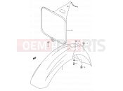 SUZUKI RM250 P (1993) (E03,E28,E33) 23 - FRONT FENDER