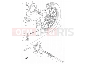 SUZUKI RM250 P (1993) (E03,E28,E33) 33 - REAR WHEEL