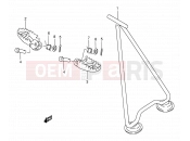 SUZUKI RM250 V (1997) (E02) 17 - STAND - FOOTREST
