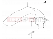 SUZUKI RM250 T (1996) (E03,E28,E33) 25 - REAR FENDER