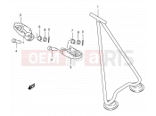 SUZUKI RM250 X (1999) (E03,E28,E33) 17 - STAND - FOOTREST