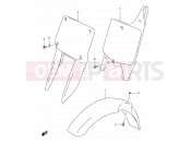 SUZUKI RM250 X (1999) (E03,E28,E33) 22 - FRONT FENDER