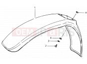 25 - FRONT FENDER - Suzuki RM500 D (1983)