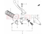 30 - LEFT HANDLE GRIP - Suzuki RM500 D (1983)