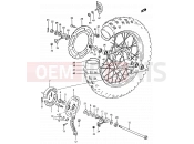 41 - REAR WHEEL (MODEL D) - Suzuki RM500 D (1983)