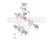 SUZUKI RM80H E (1984) 4 - CRANKSHAFT