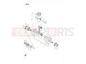 SUZUKI RM80 G (1986) (E01) 4 - CRANKSHAFT (MODEL G/H)