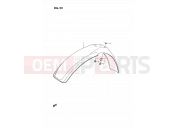 SUZUKI RM80 G (1986) (E01) 23 - FRONT FENDER
