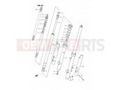 SUZUKI RM80 G (1986) (E01) 21 - FRONT FORK (MODEL G/H)