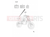 SUZUKI RM80 K (1989) (E24) 39 - LABEL