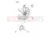 SUZUKI RM80 L (1990) (E24) 24A - FRONT WHEEL (MODEL L/M/N/P/R/S)