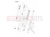 21B - FRONT FORK (MODEL L/M/N/P/R) - Suzuki RM80 M (1991) (E24)