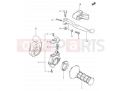 28 - RIGHT HANDLE SWITCH (MODEL G/H/J) - Suzuki RM80 G (1986) (E03,E28,E33)
