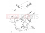 16 - FRAME - SEAT (MODEL G) - Suzuki RM80 G (1986) (E03,E28,E33)