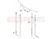 27 - HANDLEBAR - CONTROL CABLE - Suzuki RM80 G (1986) (E03,E28,E33)