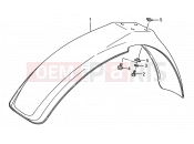 25 - FRONT FENDER - Suzuki RM80 M (1991) (E03,E28,E33)