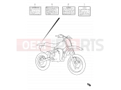 SUZUKI RM80 X (1999) (E24) 26 - LABEL