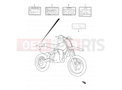 SUZUKI RM80 W (1998) (E03,E28,E33) 26 - LABEL
