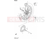 35 - FRONT WHEEL (RM85LL2 P19) - Suzuki RM85 L2 (2012)