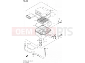 SUZUKI SFV650 L3 (2013) Gladius (E03,E28,E33) 14 - AIR CLEANER