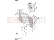 SUZUKI SFV650 L3 (2013) Gladius (E03,E28,E33) 22 - RADIATOR