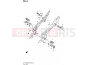 SUZUKI SFV650 L3 (2013) Gladius (E03,E28,E33) 49 - FOOTREST