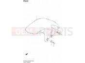 SUZUKI SFV650 L3 (2013) Gladius (E03,E28,E33) 63 - FRONT FENDER