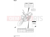 SUZUKI SFV650 L3 (2013) Gladius (E03,E28,E33) 67 - LABEL