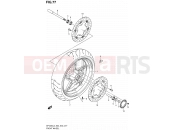 SUZUKI SFV650 L3 (2013) Gladius (E03,E28,E33) 77 - FRONT WHEEL (SFV650AL3 E33)