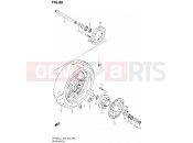 SUZUKI SFV650 L3 (2013) Gladius (E03,E28,E33) 88 - REAR WHEEL (SFV650L3 E03)
