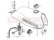 28 - FUEL TANK - Suzuki SP370 C (1978)
