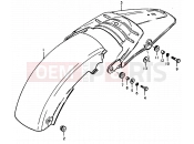 37 - REAR FENDER - Suzuki SP370 C (1978)