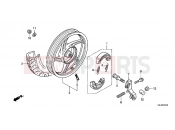HONDA NSC110MPDC NSC110MPD 2012 F-22-10 REAR WHEEL