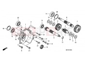 HONDA FJS400A9 SILVER WING 400 ABS 2009 E-15 TRANSMISSION